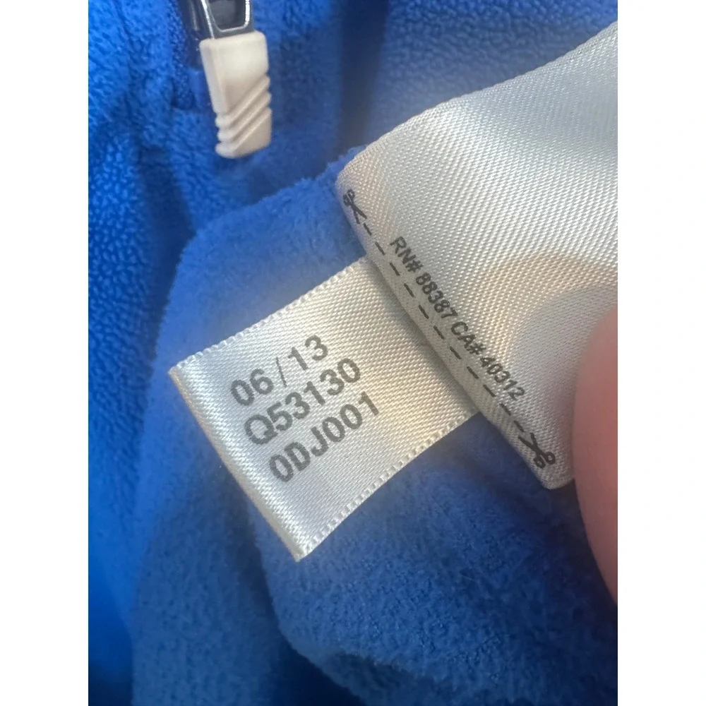 Adidas Canada Olympic ClimaWarm Fleece Quarter Zip Pullover Blue Q53130 Mens 2XL